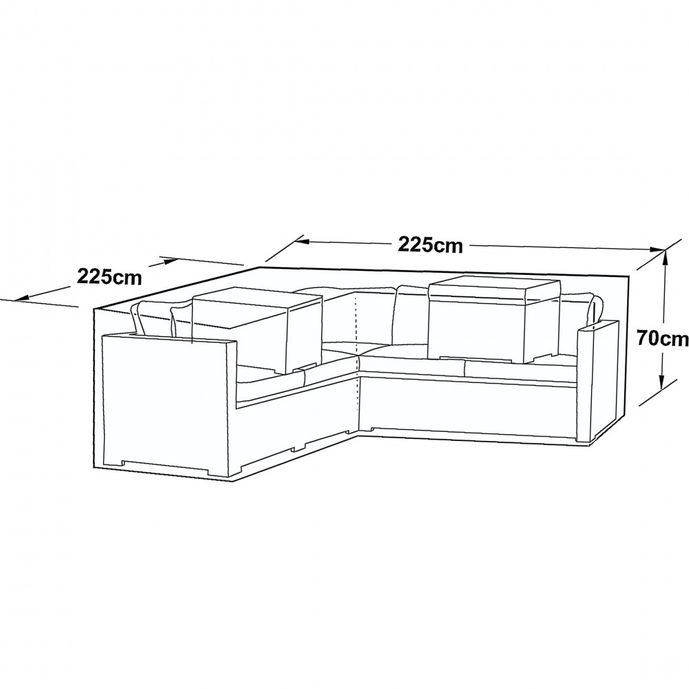 Outdoor Cover for Corner Group (L-Shaped)
