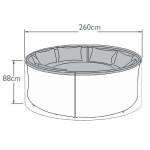 Outdoor Cover For Dallas/Ascot Round Sofa Dining Set