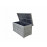 CUSHION BOX - Large Cushion Box Sarah Grey Weave