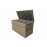 CUSHION BOX - Medium Cushion Box Flat Brown Weave