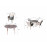 DANIELLE 4 Seat Dining Set