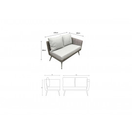 DANIELLE U Shaped Corner Sofa Set