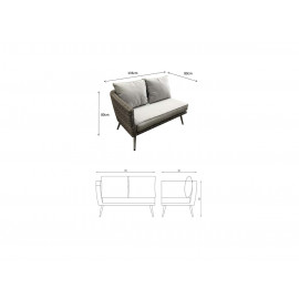 DANIELLE U Shaped Corner Sofa Set