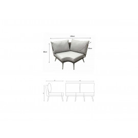 DANIELLE U Shaped Corner Sofa Set