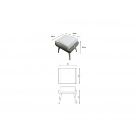 DANIELLE U Shaped Corner Sofa Set