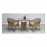 Darcey 2 Seat Bistro Set with stacking chairs
