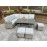 EDWINA Corner Dining 3 Wicker Special Grey