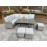EDWINA Corner Dining 3 Wicker Special Grey