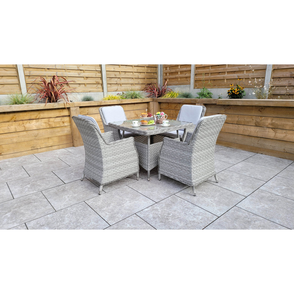 EDWINA 4 Seat Square Dining set