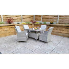 EDWINA 4 Seat Square Dining set