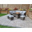 EDWINA Corner Dining with Lift Table Multi Grey Wicker