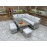 EDWINA Corner Dining with Lift Table 3 Wicker Special Grey