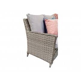 EDWINA Corner Dining with Lift Table 3 Wicker Special Grey