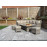 EDWINA Corner Dining with Lift Table Mixed Nature Weave