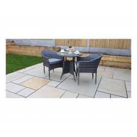 EMILY 2 seat Bistro set with stacking chairs