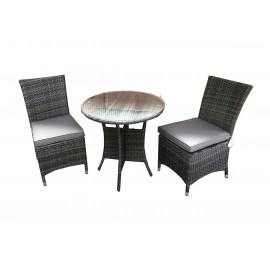EMILY 2 seat Bistro set with armless chairs