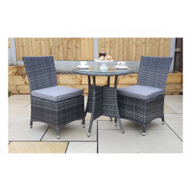 EMILY 2 seat Bistro set with armless chairs