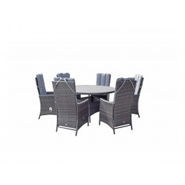 EMILY Round Table 135 Dia with HDPE wood effect Top
