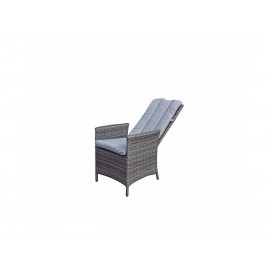 EMILY 6 Seat Round dining set with HDPE wood effect Top