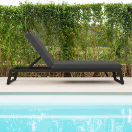 Allure Sunlounger / Charcoal