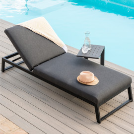 Allure Sunlounger / Charcoal