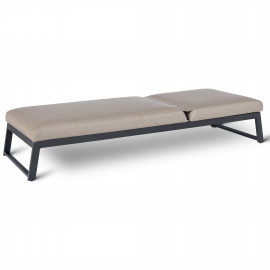 Allure Sunlounger / Taupe