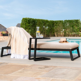 Allure Sunlounger / Taupe