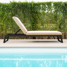 Allure Sunlounger / Taupe