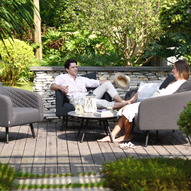 Ambition 2 Seat Sofa Set / Flanelle