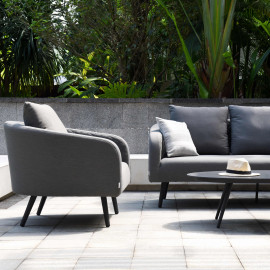 Ambition 2 Seat Sofa Set / Flanelle