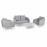 Ambition 2 Seat Sofa Set / Lead Chine