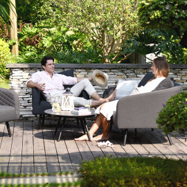 Ambition 2 Seat Sofa Set / Charcoal