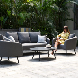 Ambition 3 Seat Sofa Set / Flanelle