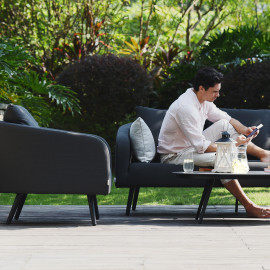 Ambition 3 Seat Sofa Set / Charcoal