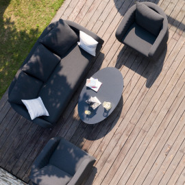 Ambition 3 Seat Sofa Set / Charcoal