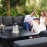 Ambition Square Corner Dining Set with Rising Table / Charcoal