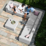 Apollo Large Corner Sofa Group / Lead Chine