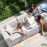Apollo Large Corner Sofa Group / Lead Chine