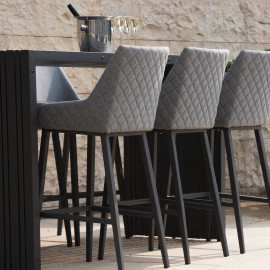 Regal 4 Seat Round Bar Set / Flanelle