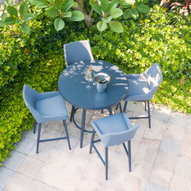 Regal 4 Seat Round Bar Set / Flanelle