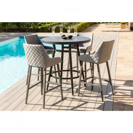 Regal 4 Seat Round Bar Set / Flanelle