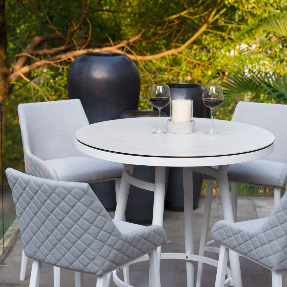 Regal 4 Seat Round Bar Set / Lead Chine