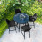Regal 4 Seat Round Bar Set / Charcoal