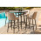 Regal 4 Seat Round Bar Set / Taupe