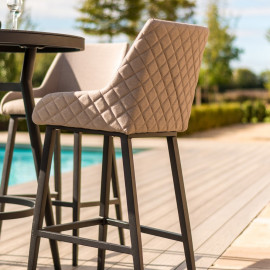 Regal 4 Seat Round Bar Set / Taupe