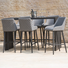 Regal 6 Seat Rectangular Bar Set / Flanelle