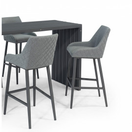 Regal 6 Seat Rectangular Bar Set / Flanelle