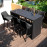 Regal 6 Seat Rectangular Bar Set / Charcoal