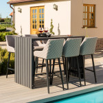 Regal 6 Seat Rectangular Bar Set / Taupe
