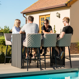 Regal 6 Seat Rectangular Bar Set / Taupe